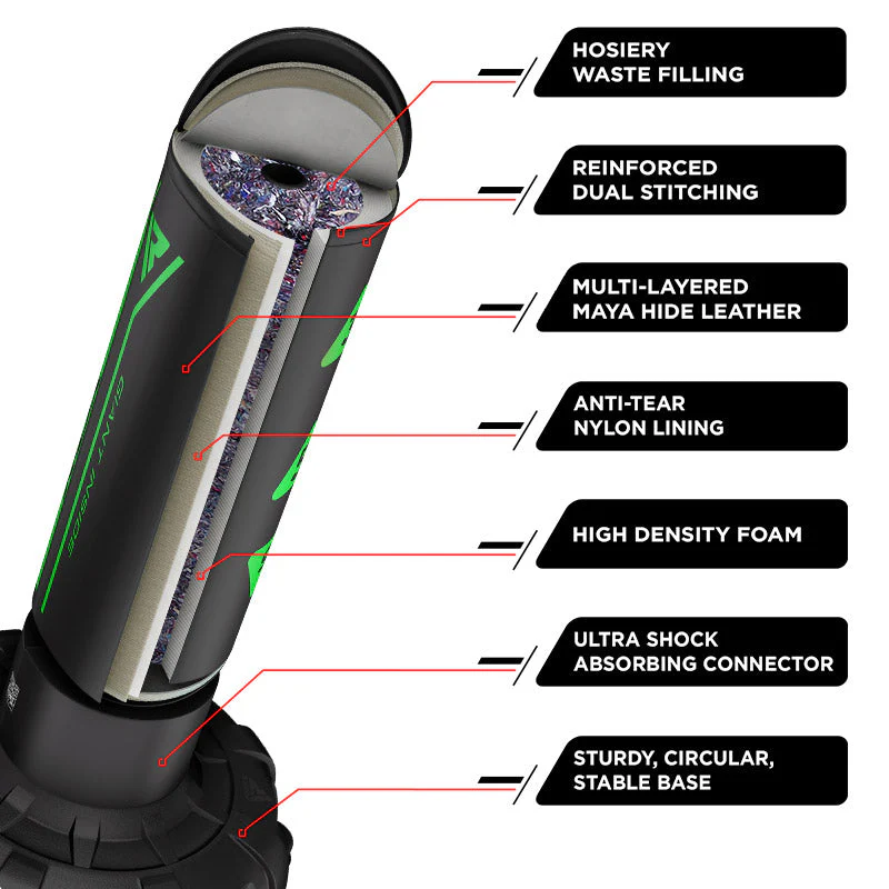 RDX KT Ronin Ensemble Vert Sac de Boxe d’1m83 avec Cibles & Gants – Image 3