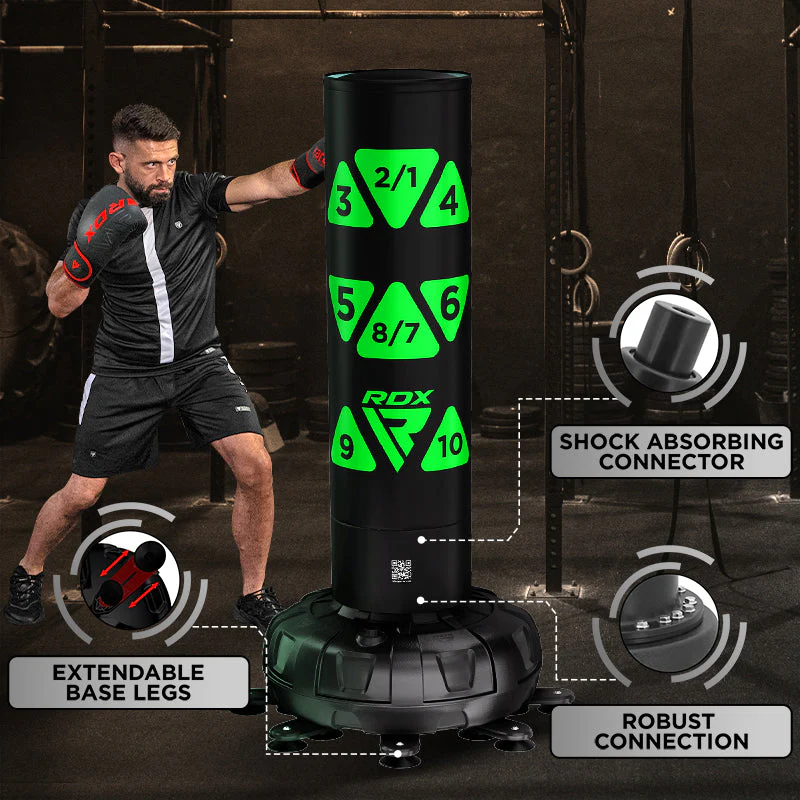 RDX KT Ronin Ensemble Vert Sac de Boxe d’1m83 avec Cibles & Gants – Image 5